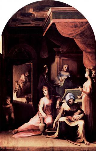 Репродукция картины Беккафуми Доменико на холсте - Maria Geburt