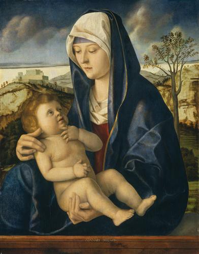 Репродукция картины Беллини Джованни на холсте - The Virgin and Child