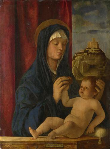 Репродукция картины Беллини Джованни на холсте - The Virgin and Child