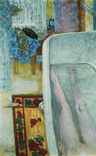 Репродукция картины Боннар Пьер на холсте - Nu dans la baignoire