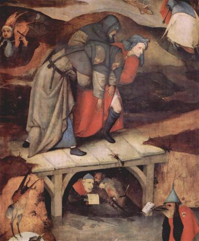Репродукция картины Босх Иероним на холсте - The Temptation of Saint Anthony