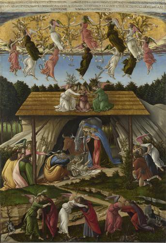 Репродукция картины Боттичелли Сандро на холсте - 'Mystic Nativity'