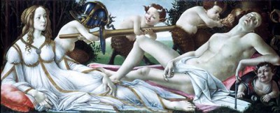 Репродукция картины Боттичелли Сандро на холсте - Venus and Mars