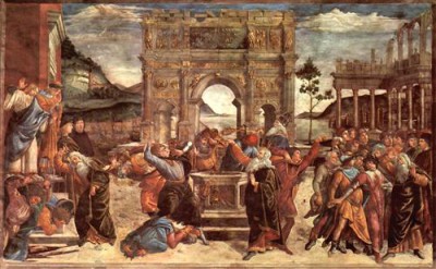 Репродукция картины Боттичелли Сандро на холсте - The punishment of the Leviter