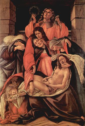 Репродукция картины Боттичелли Сандро на холсте - Weeping Christ