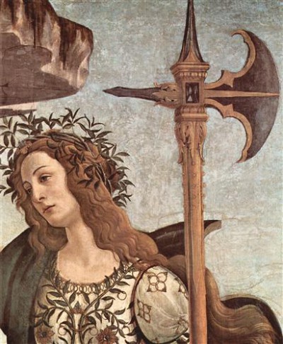 Репродукция картины Боттичелли Сандро на холсте - Minerva and the Centaur
