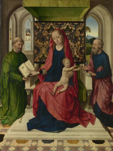 Репродукция картины Боутс Дирк на холсте - The Virgin and Child with Saint Peter and Saint Paul