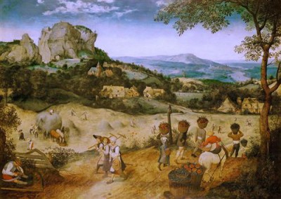 Репродукция картины Брейгель Старший Питер на холсте - Сенокос-июль