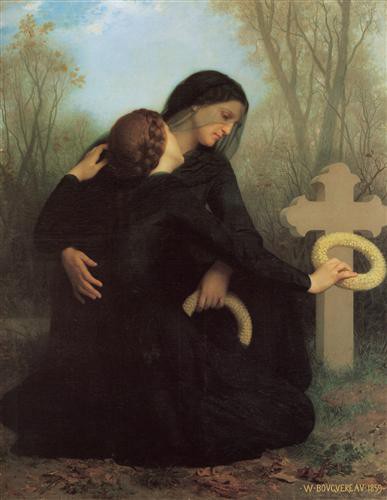 Репродукция картины Бугеро Вильям-Адольф на холсте - Le Jour des Morts