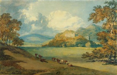 Репродукция картины Валберг Альфред на холсте - View Of Dunster Castle From The Northeast