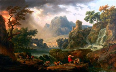 Репродукция картины Верне Клод Жозеф на холсте - шторм