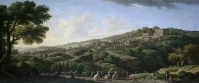 Репродукция картины Верне Клод Жозеф на холсте - Villa at Caprarola