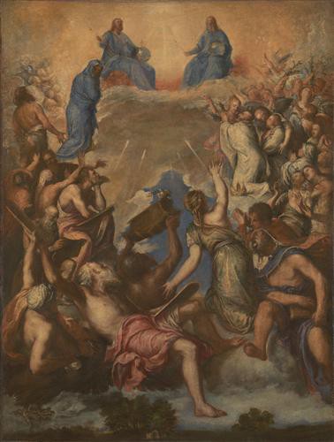 Репродукция картины Вечеллио Тициан на холсте - The Trinity