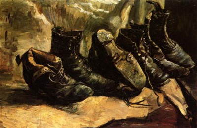 Репродукция картины Винсент Ван Гог на холсте - Three Pairs of Shoes