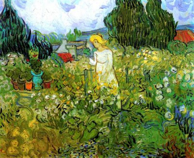 Репродукция картины Винсент Ван Гог на холсте - Marguerite Gachet in the Garden