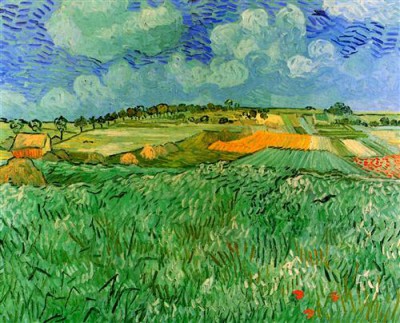 Репродукция картины Винсент Ван Гог на холсте - Plain Near Auvers