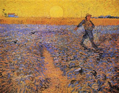 Репродукция картины Винсент Ван Гог на холсте - The Sower 4