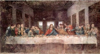 Репродукция картины да Винчи Леонардо на холсте - Тайная вечеря