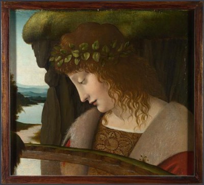Репродукция картины да Винчи Леонардо на холсте - Narcissus