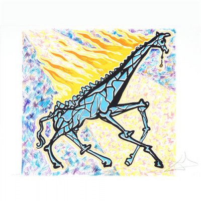 Репродукция картины Дали Сальвадор на холсте - Горящий жираф