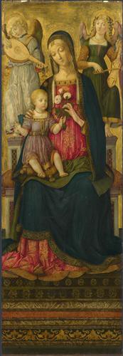 Репродукция картины Джованни Бенвенуто на холсте - The Virgin and Child