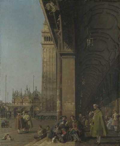 Репродукция картины Каналетто Антонио на холсте - The Piazza San Marco