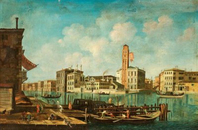 Репродукция картины Каналетто Антонио на холсте - Motiv från Venedig