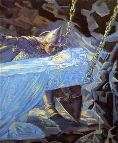Репродукция картины Клименко Андрей на холсте - Пробуждение царевны