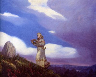 Репродукция картины Клименко Андрей на холсте - Венок на камень
