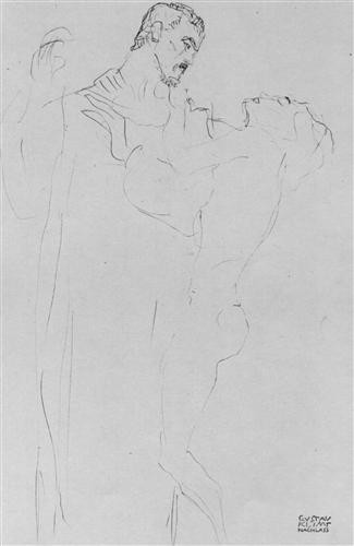 Репродукция картины Климт Густав на холсте - Рисунок 39
