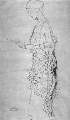 Репродукция картины Климт Густав на холсте - Рисунок 21