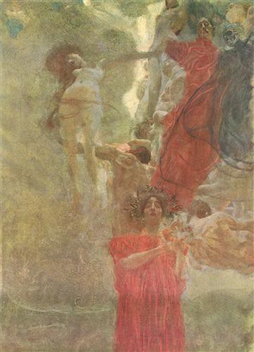 Репродукция картины Климт Густав на холсте - Medizin