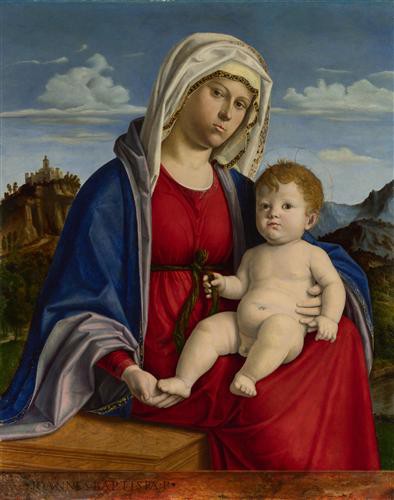 Репродукция картины Конельяно Джованни Батиста Чима на холсте - The Virgin and Child