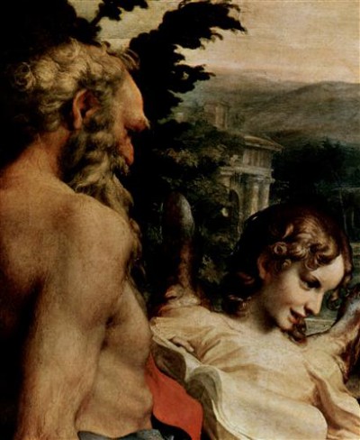 Репродукция картины Корреджо Антонио на холсте - Явление Христа Марии Магдалине