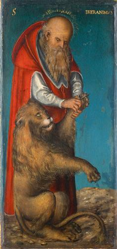 Репродукция картины Кранах Старший Лукас на холсте - Св.Иероним