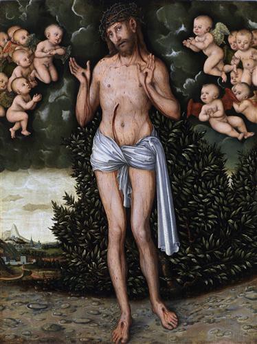 Репродукция картины Кранах Старший Лукас на холсте - Христос-страстотерпец