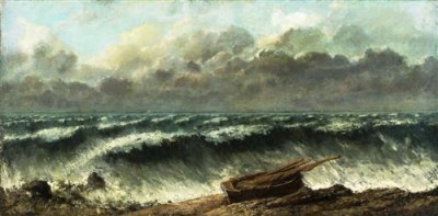 Репродукция картины Курбе Гюстав на холсте - The waves  				 - Волны