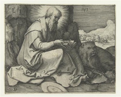 Репродукция картины Лейден Лукас на холсте - Святой Иероним