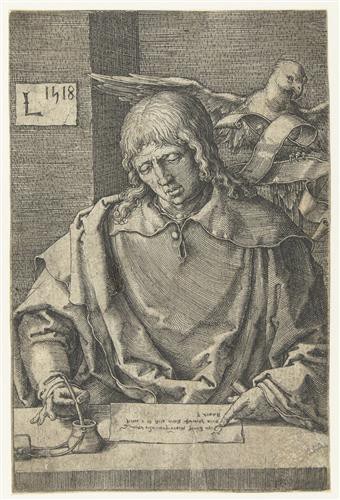 Репродукция картины Лейден Лукас на холсте - Четыре евангелиста, Святой Иоанн