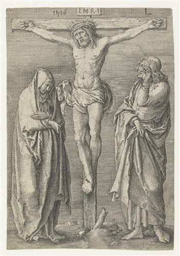 Репродукция картины Лейден Лукас на холсте - Христос на кресте