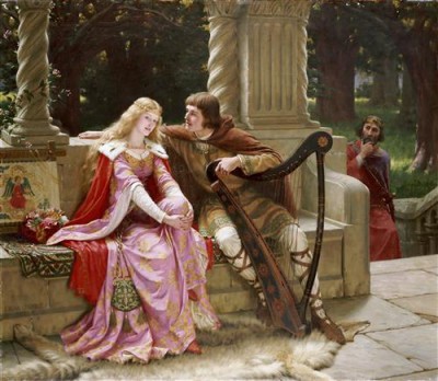 Репродукция картины Лейтон Эдмунд Блэр на холсте - Tristan and Isolde  				 - Тристан и Изольда