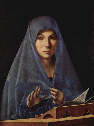 Репродукция картины Мессина Антонелло на холсте - Maria der Verkundigung