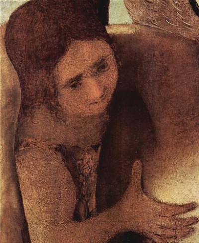 Репродукция картины Мессина Антонелло на холсте - Pieta mit drei Engeln