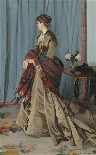 Репродукция картины Моне Оскар Клод на холсте - портрет мадам жадибер