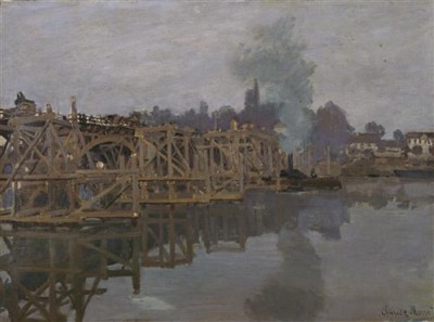 Репродукция картины Моне Оскар Клод на холсте - мост