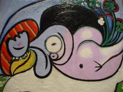 Репродукция картины Пикассо Пабло на холсте - Обнаженная