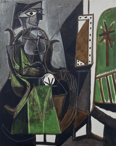 Репродукция картины Пикассо Пабло на холсте - Woman by a Window