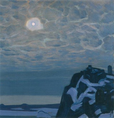 Репродукция картины Рерих Николай на холсте - лунный свет. Сортовала