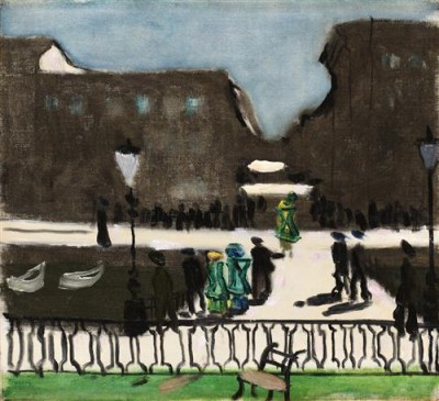 Репродукция картины Сандберг Рагнар на холсте - Utsikt mot Korsgatan