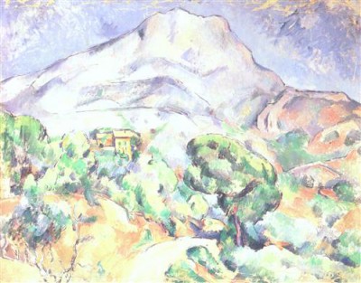 Репродукция картины Сезанн Поль на холсте - Montagne Sainte-Victoire au-dessus de la route du Tholonet